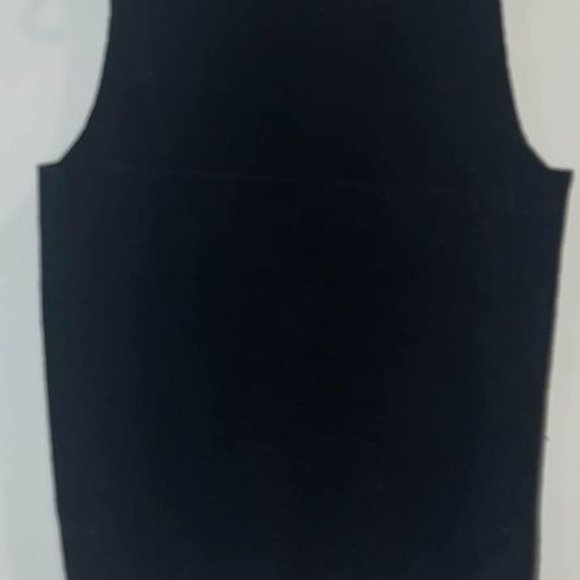 Zara Black Knit Mock Neck Sleeveless Sweater Vest - S - Picture 2 of 2